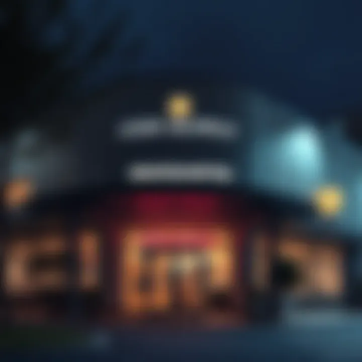 A modern coin supply company building with a welcoming entrance