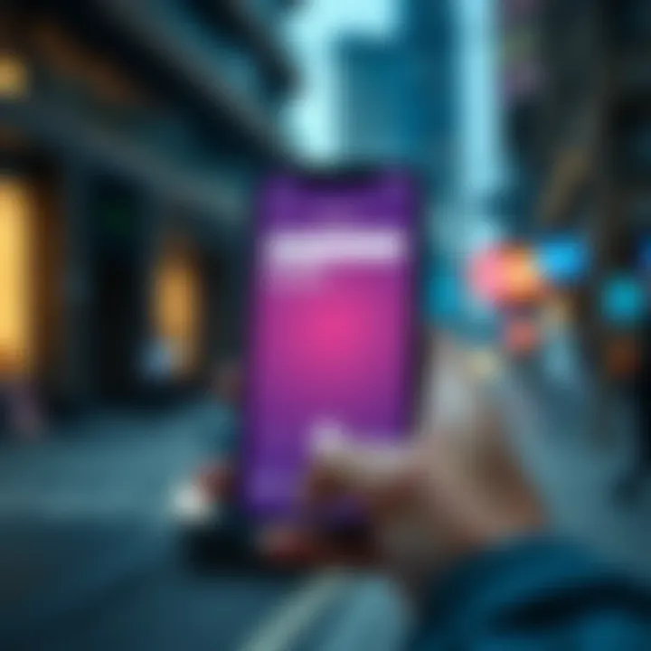 Digital app interface for money transfer