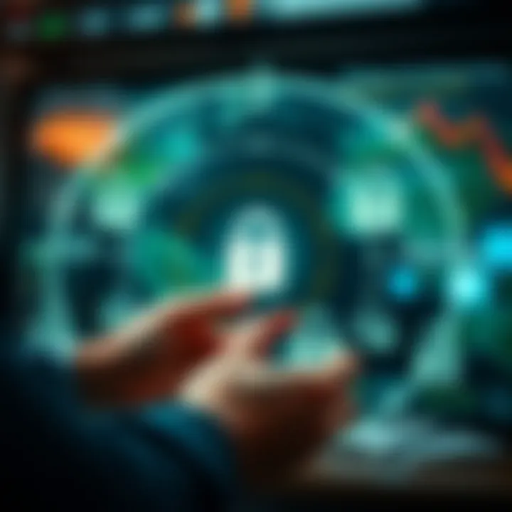 Secure transaction process illustration