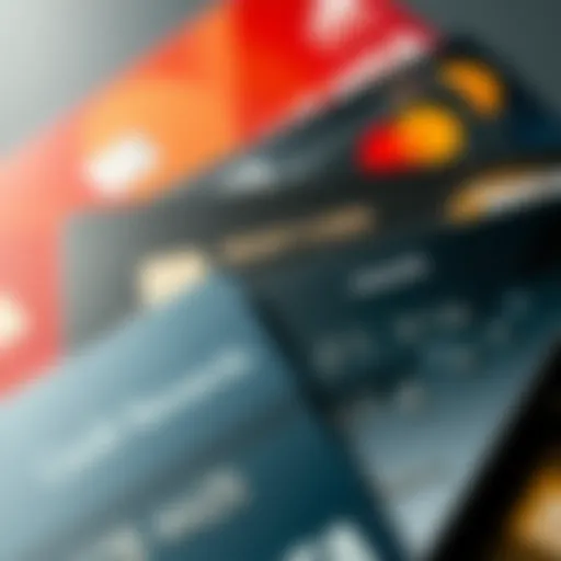 A close-up view of various credit cards showcasing rewards programs