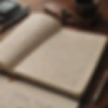 Charting a Path to Fulfillment An open notebook filled with ideas, plans, and aspirations for future endeavors