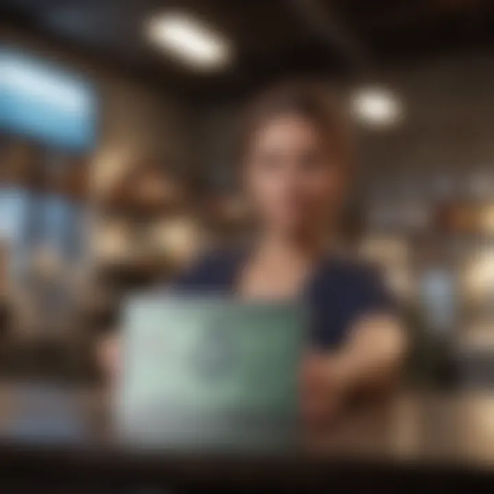 Small business owner benefiting from card advantages