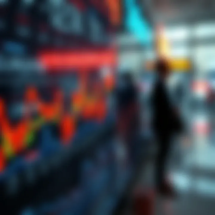 Visual representation of factors influencing stock prices