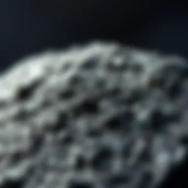 Natural Graphite Form A close-up view of graphite in its natural form