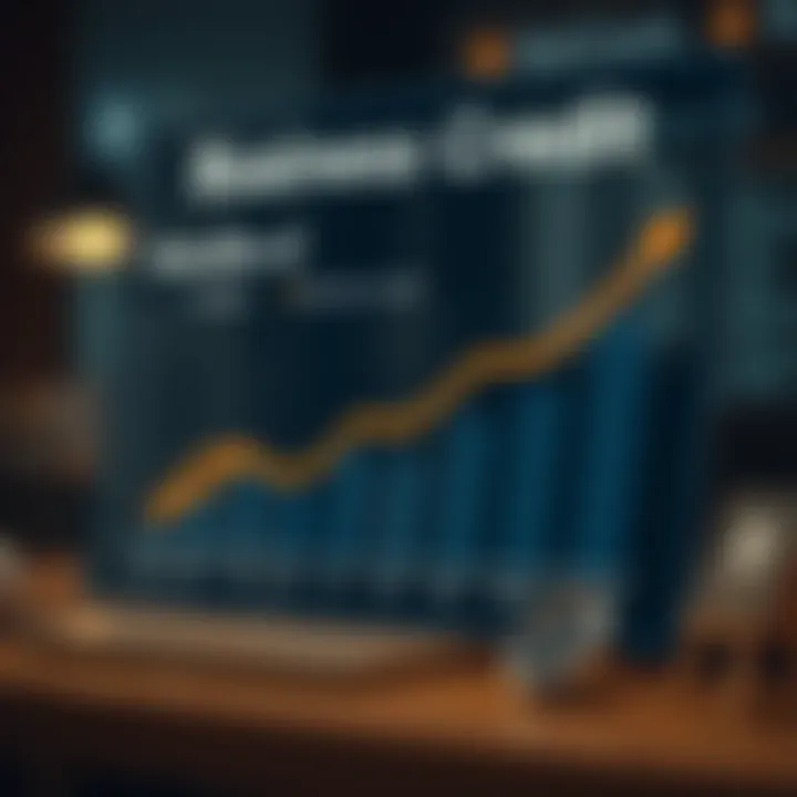 Graph showing benefits of business credit