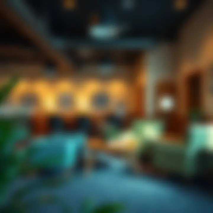 A cozy meeting space at a credit union illustrating community banking