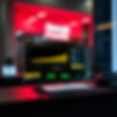 A digital interface representing fintech solutions in banking