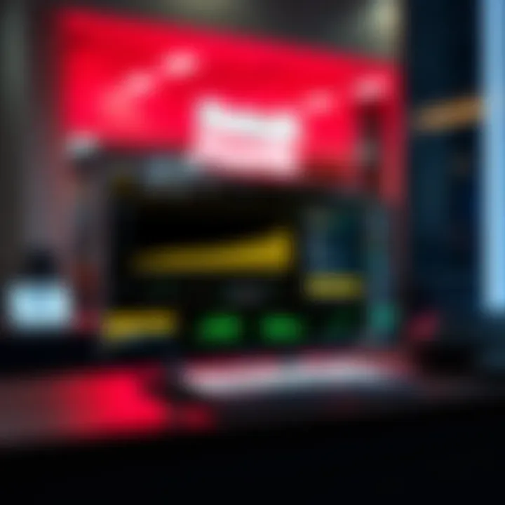 A digital interface representing fintech solutions in banking