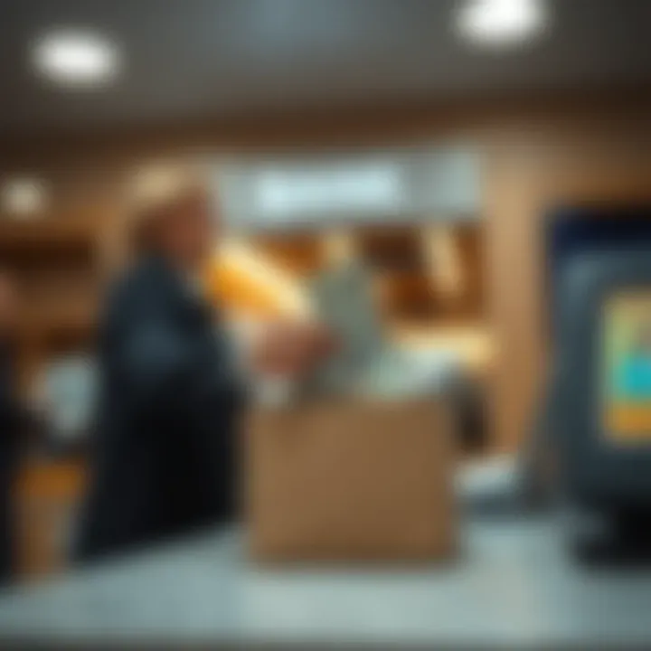 Bank branch drop-off