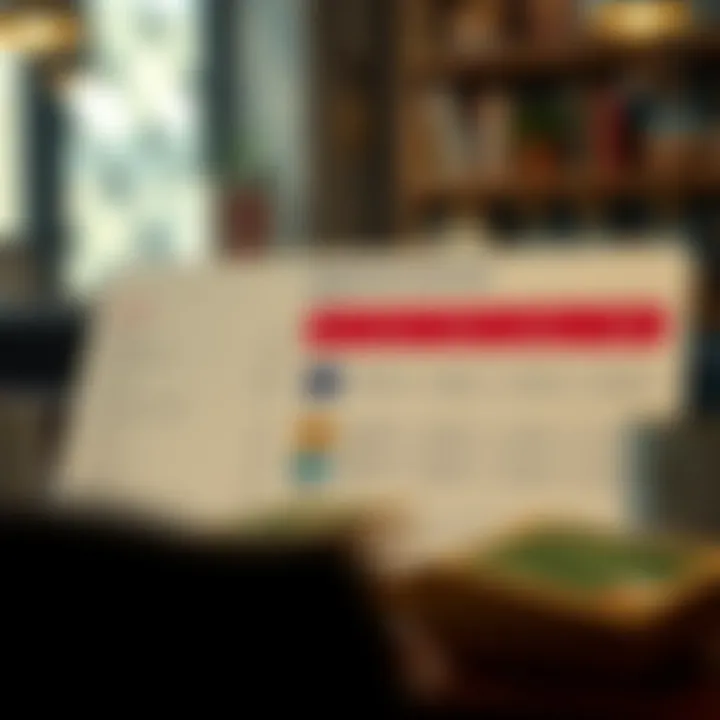 Chart showcasing benefits and fees of cash back cards