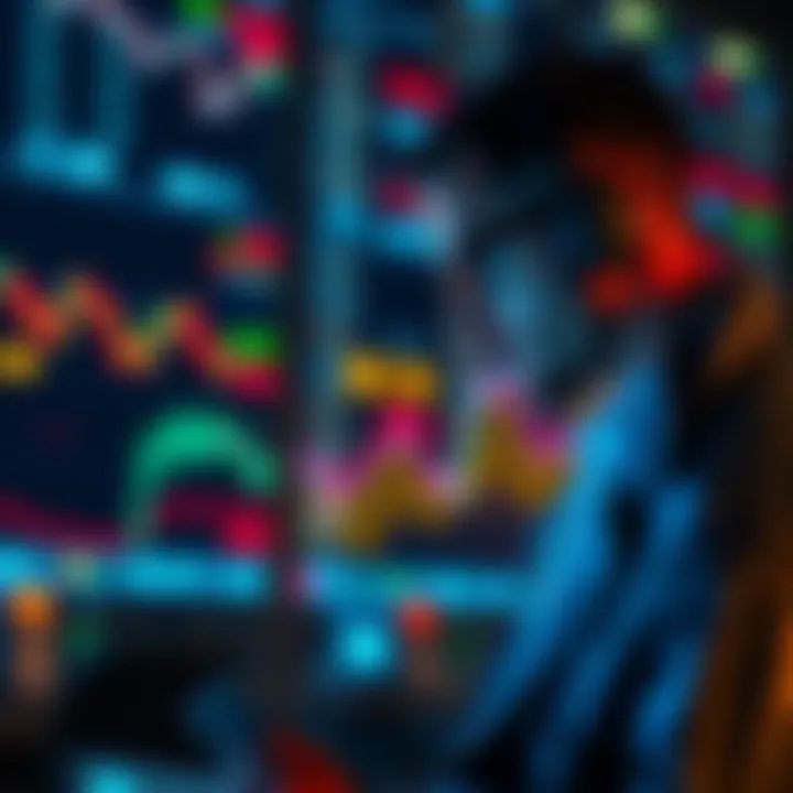 Investor analyzing Twitter stock data on a digital device