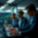 Dynamic workplace showcasing performance metrics