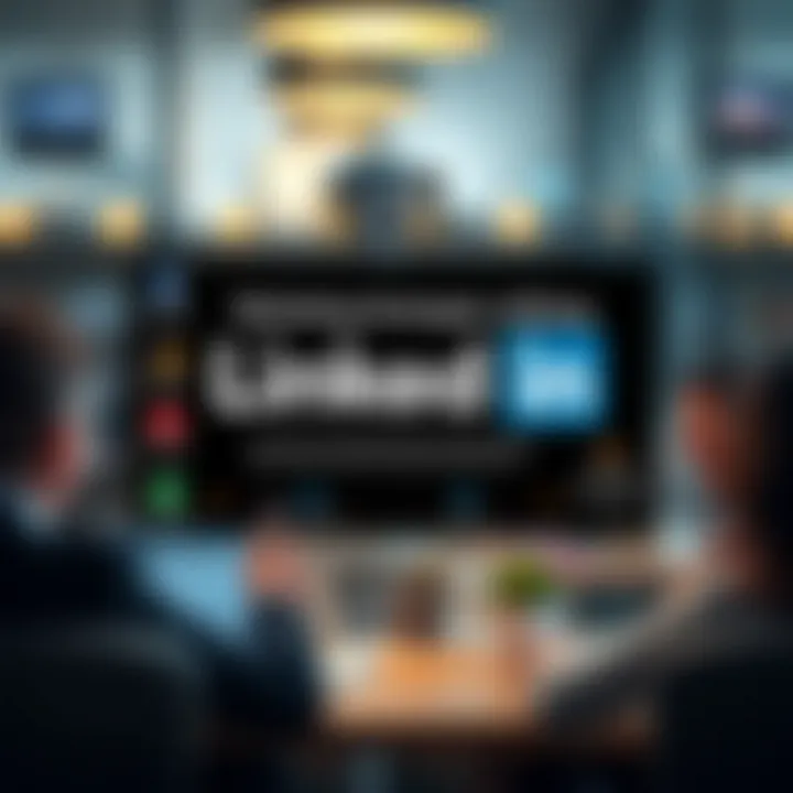 Diagram of LinkedIn's marketing strategies for businesses