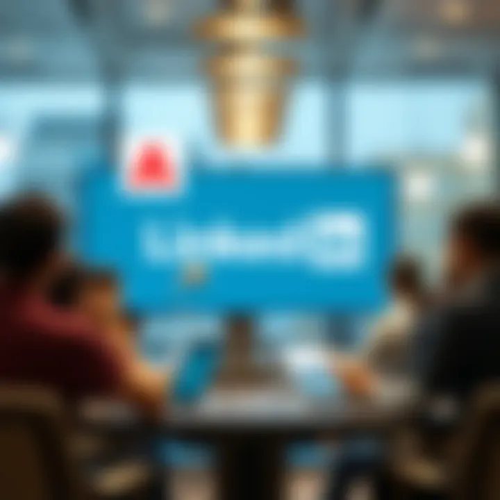 Infographic showcasing networking benefits on LinkedIn