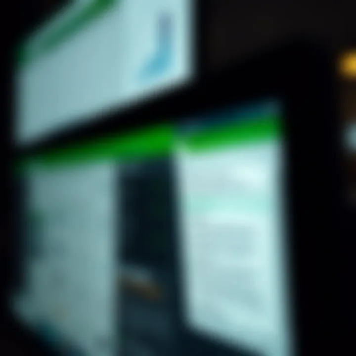 A close-up of a computer screen displaying Excel tutorials and free learning resources
