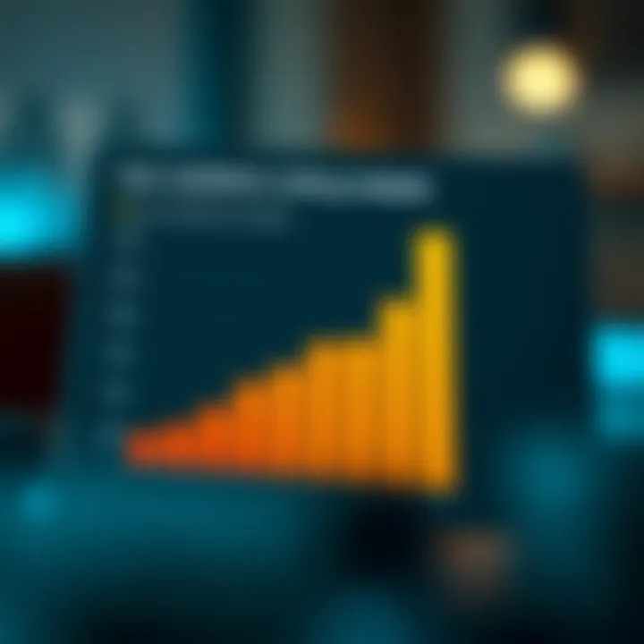 Graph showcasing user satisfaction ratings