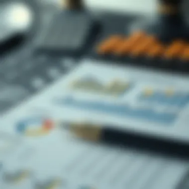 Financial charts and graphs related to business valuation