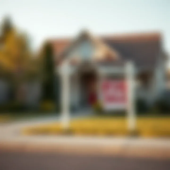 Achieving Homeownership Goals Despite Challenges A serene setting of a house with a 'For Sale' sign, symbolizing homebuying aspirations.