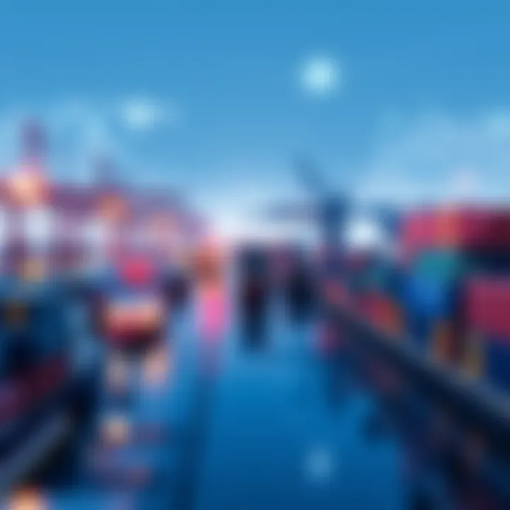 Global trade routes and connections