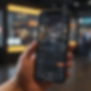 Essential Trading Features on Mobile Visual representation of trading features on mobile