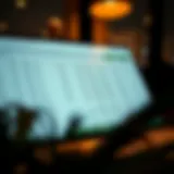 A visually appealing spreadsheet layout demonstrating budget allocation