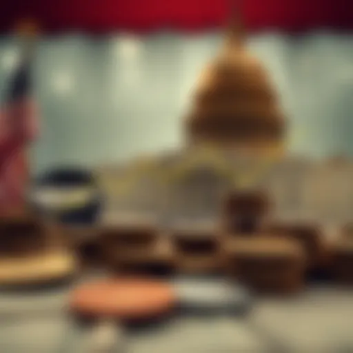 Visual representation of federal debt trends over decades