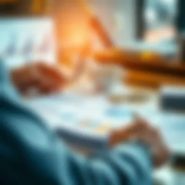 A professional reviewing financial statements, highlighting investment opportunities.