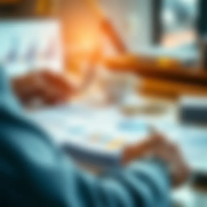 A professional reviewing financial statements, highlighting investment opportunities.