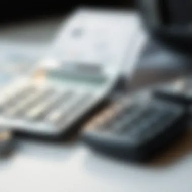 A close-up of a calculator alongside a car key symbolizing financial calculations and decisions