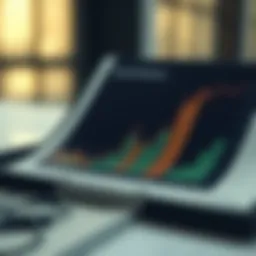 Graph illustrating financial projections