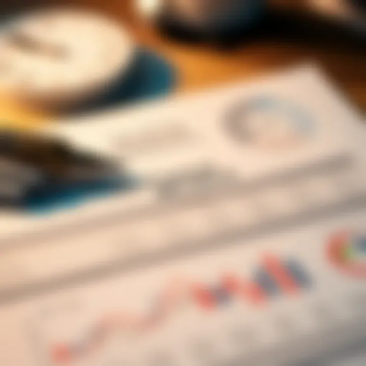 Table of essential financial metrics