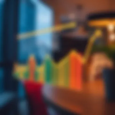 A financial graph illustrating home prices