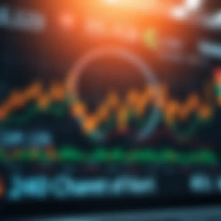 Modern digital intelligence chart showcasing data visualization