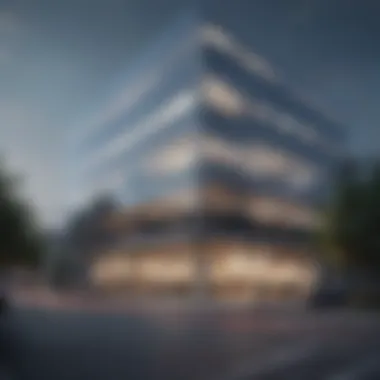 Modern Office Building A modern office building symbolizing commercial real estate.