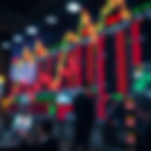 Stock market analysis concept