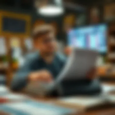 Concept of financial literacy and bill tracking