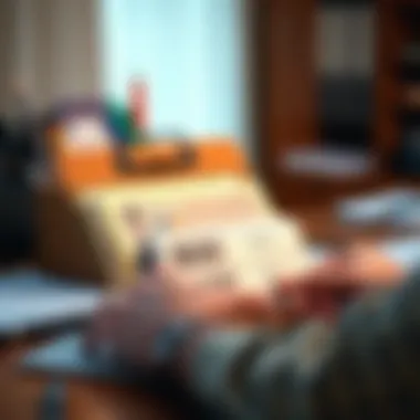 Illustration of a well-organized bill organizer