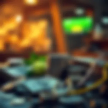 Diverse streams of income concept