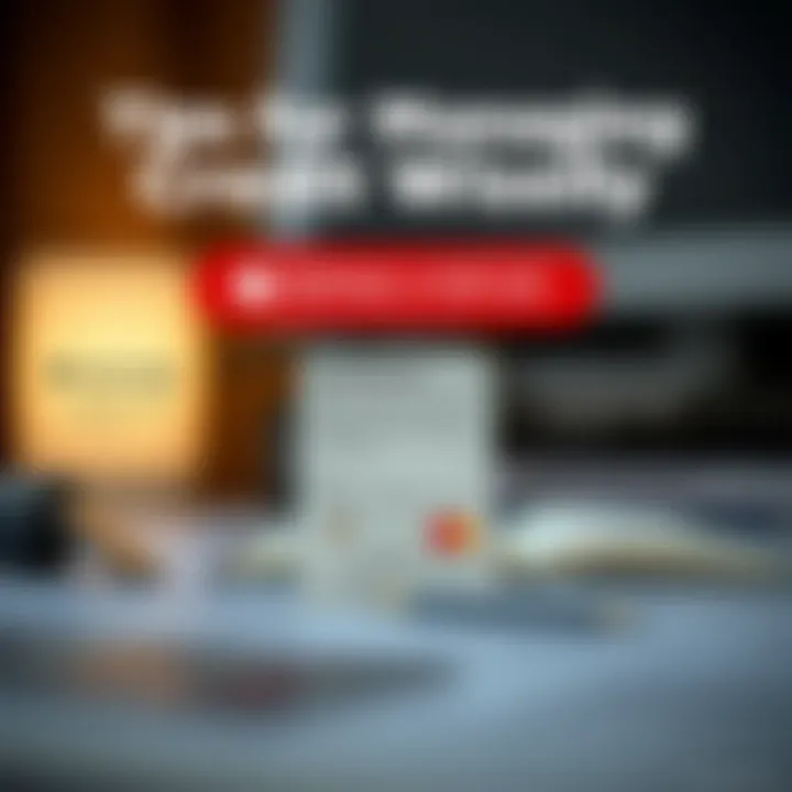 An infographic showcasing tips for managing credit responsibly