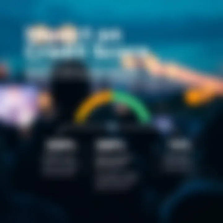 Infographic depicting impacts on credit scores