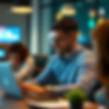 Visual representation of user testimonials on TurboTax for business efficiency