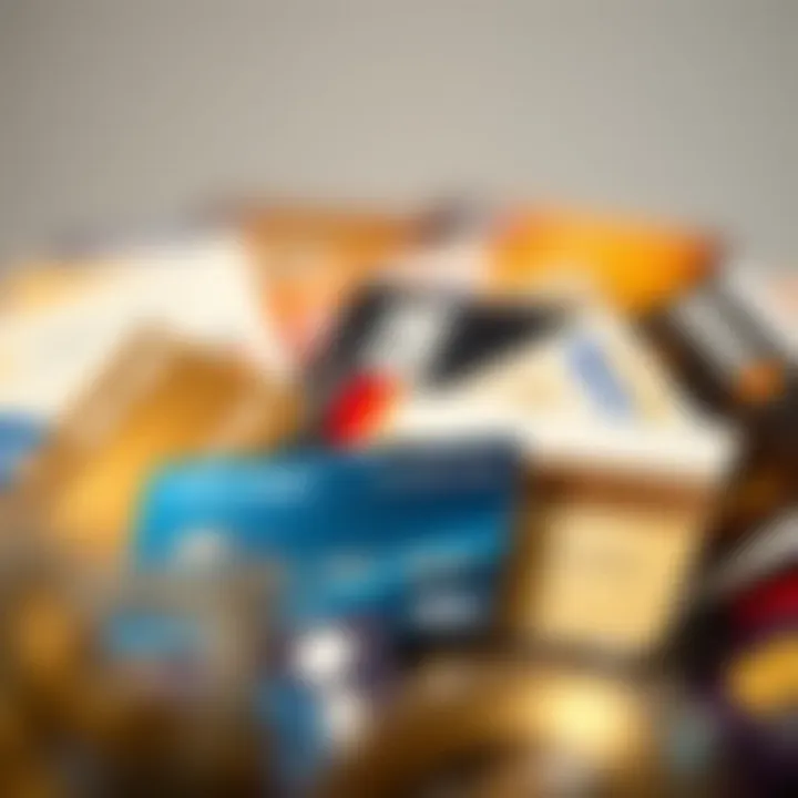 Illustration showcasing various 0 APR credit cards