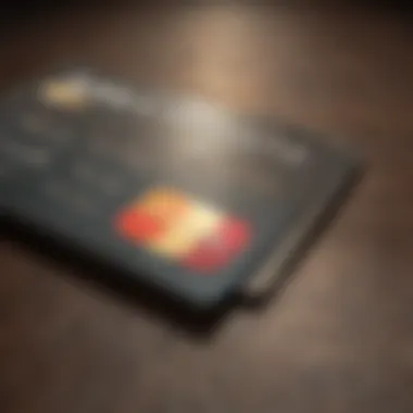 Visual comparison of credit card features