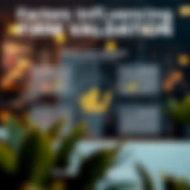 Infographic on the factors influencing firm valuation