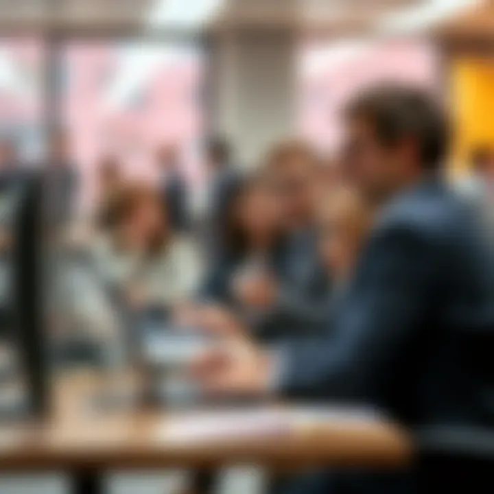 A visual representation of the social dynamics and relationships within a full-time work environment.