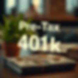 Visual representation of pre-tax 401(k) benefits