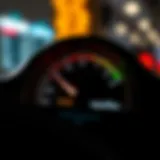 Illustration of a credit score gauge highlighting the importance of credit scores.