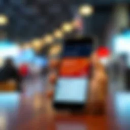 Visual representation of a prepaid Visa card balance check on a smartphone