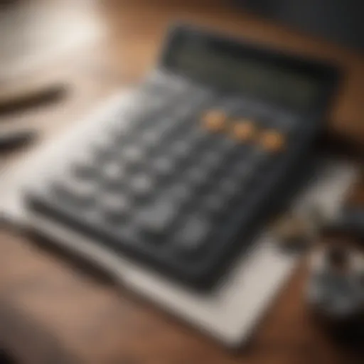 Visual representation of a mortgage calculator interface