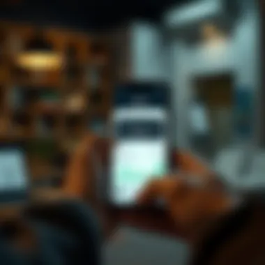 Mobile app interface for budgeting